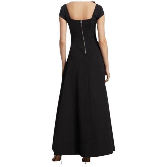 NEW NWT Staud Lotus Black Corset Maxi Dress Size 00 - Picture 4 of 13